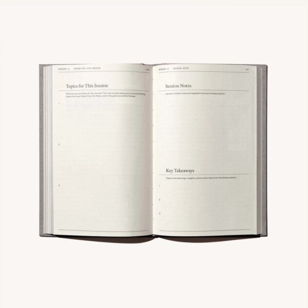 Therapy Journal for Self-Reflection & Mental Health Progress | Guided Therapy Notebook