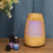 Cool Mist Ultrasonic Aroma Diffuser 100Ml Wood & White