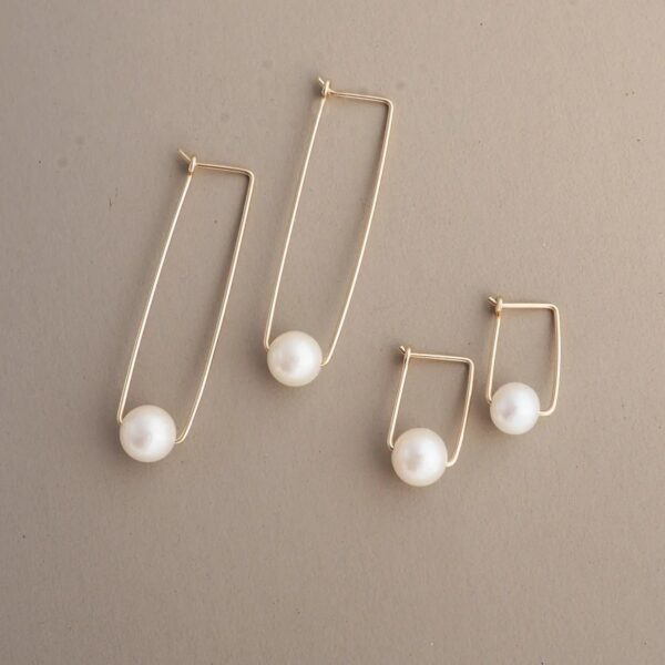 Akoya Pearl Latch Earrings