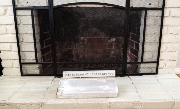 Giant Zen Selenite Log