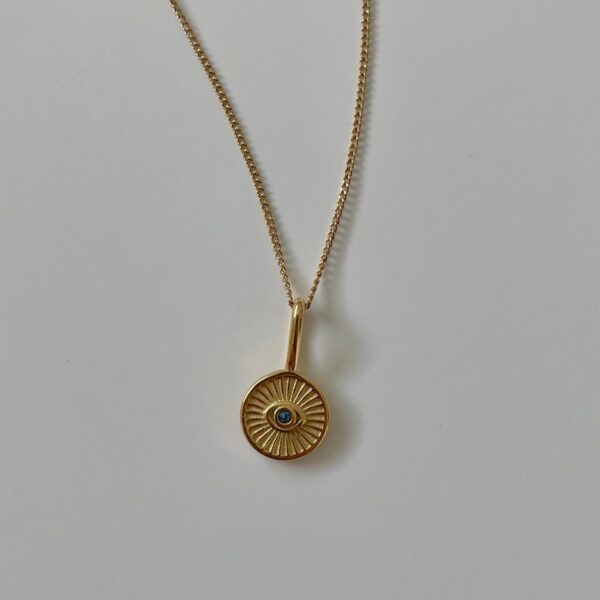 Evil Eye Necklace – Gold Protection Pendant for Good Energy