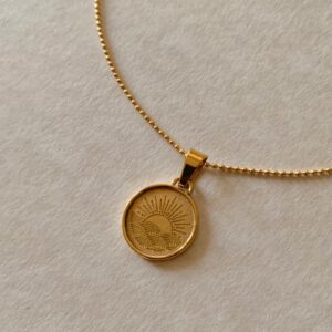 Sun Necklace – Soleil Gold Pendant Symbolizing Light & Energy