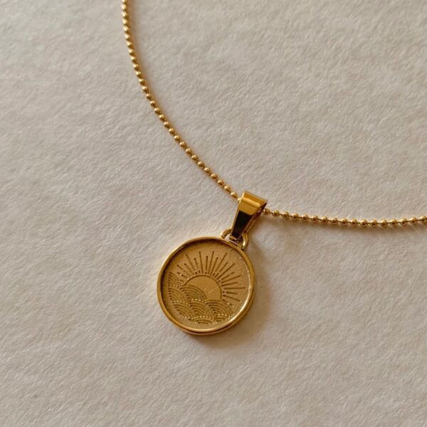 Sun Necklace – Soleil Gold Pendant Symbolizing Light & Energy