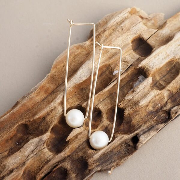 Akoya Pearl Latch Earrings
