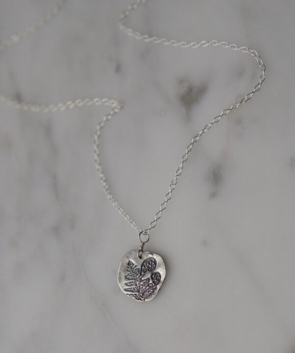 Silver Fern Necklace – Solid Sterling Pendant Inspired by Nature