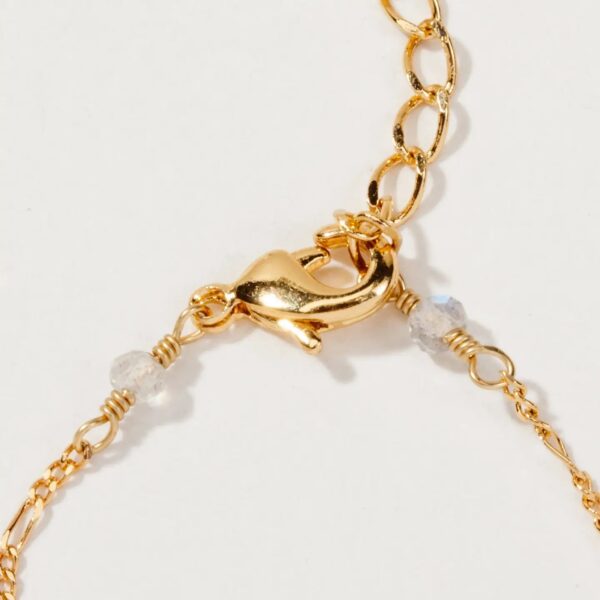 Prasiolite Bermuda Triangle Dainty Collar Necklace