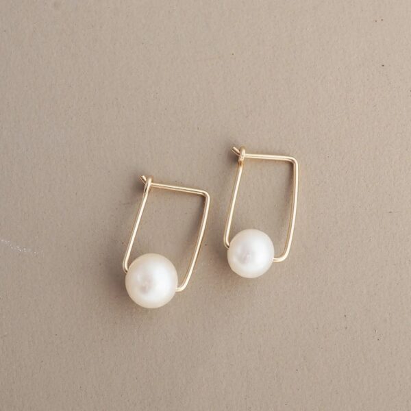 Akoya Pearl Latch Earrings