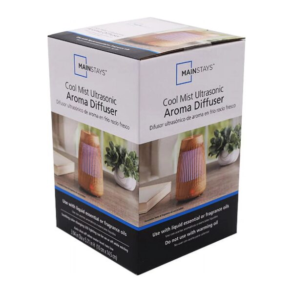 Cool Mist Ultrasonic Aroma Diffuser 100Ml Wood & White