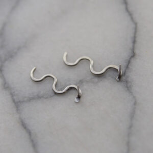 Silver Snake Earrings – Solid Sterling Serpent Studs for Bold Style