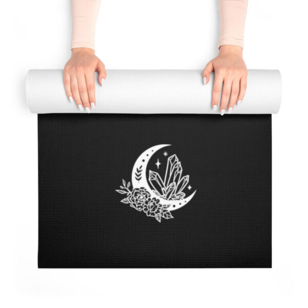 Spiritual Symbolism Black Yoga Mat