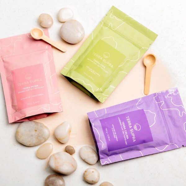 Terra Calma Lavender Clay Salt Exfoliant -150g