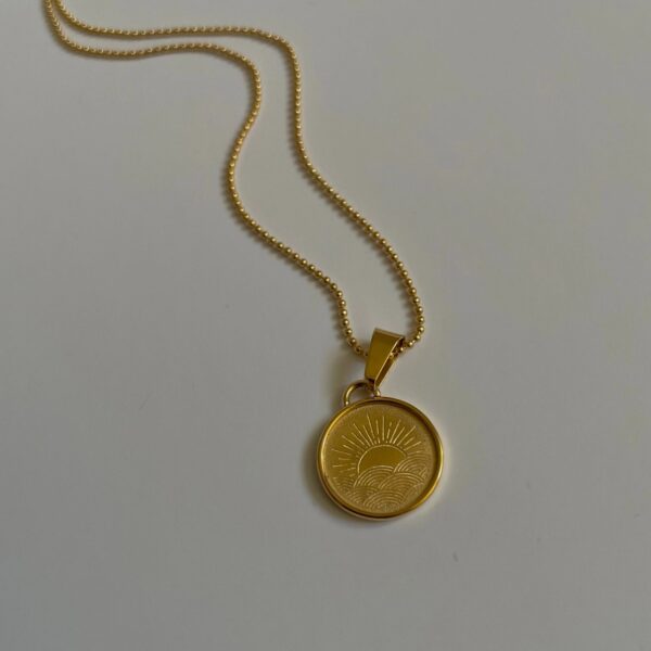 Sun Necklace – Soleil Gold Pendant Symbolizing Light & Energy