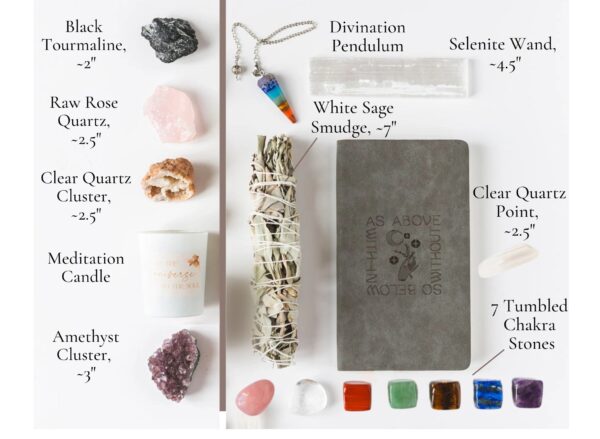 Healing Crystals Starter Set - 17 Piece
