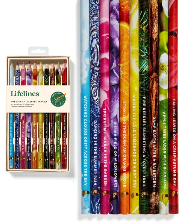 Rub & Sniff Scented Colored Pencils - 10 Pack