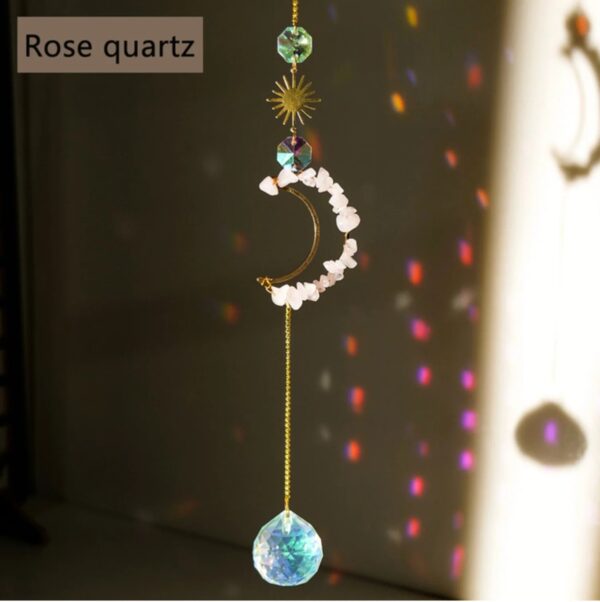Hollow Moon Crystal Wind Chime Sun Catcher