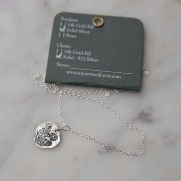 Silver Fern Necklace – Solid Sterling Pendant Inspired by Nature