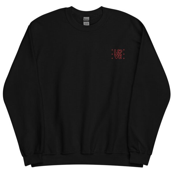 LOVE embroidered custom crewneck