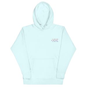 Love Love Love Embroidered Soft Hoodie