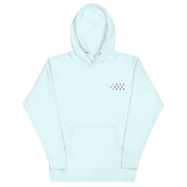 Love Love Love Embroidered Soft Hoodie
