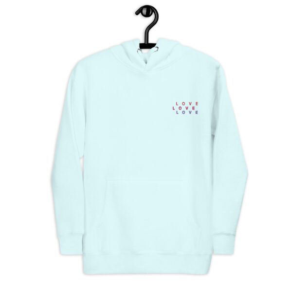 Love Love Love Embroidered Soft Hoodie